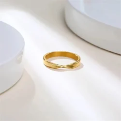 Anel Torcido Fino de 3 mm Aço Inoxidável - Imagem 4