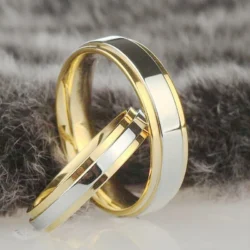 Anel Aço Inoxidável Design Simples - Imagem 4