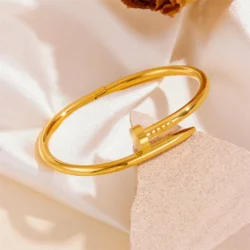 Pulseira Aço Inoxidável Prego Luxuoso - Imagem 4