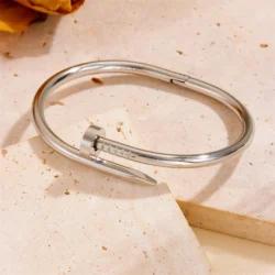 Pulseira Aço Inoxidável Prego Luxuoso - Imagem 3