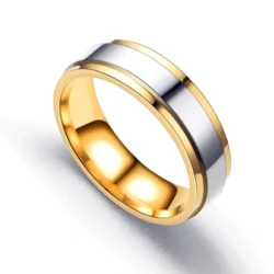 Anel Aço Inoxidável Design Simples - Imagem 2