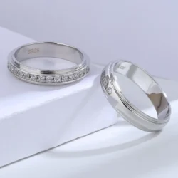 Anel de Noivado Prata 925 com Pedras de Zircônia - Imagem 4